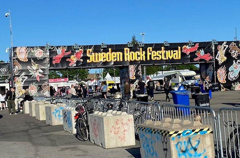 Entrén till Sweden Rock festival.